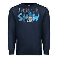 Navy let it snow Premium Sweatshirt - JahusDesignShop