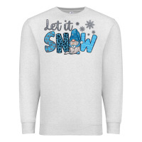 Oatmeal Heather let it snow Premium Sweatshirt - JahusDesignShop