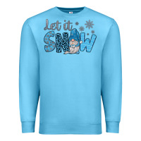 Ocean Blue let it snow Premium Sweatshirt - JahusDesignShop