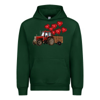 Forest Green farm tractor Urban Hoodie - RanaPortraitStore