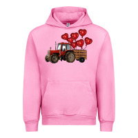 Fuchsia Pink farm tractor Urban Hoodie - RanaPortraitStore