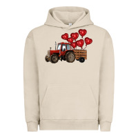 Pigment French Oak farm tractor Urban Hoodie - RanaPortraitStore