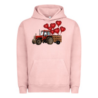 Pigment Salmon farm tractor Urban Hoodie - RanaPortraitStore