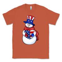 Copper Patriotic snowman 4th of july Classic Tee - HowdyJamesFarm