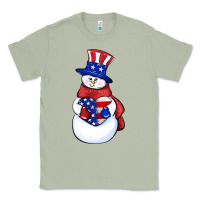 Matcha Patriotic snowman 4th of july Classic Tee - HowdyJamesFarm