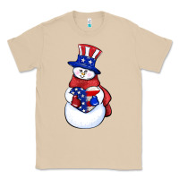 Mushroom Patriotic snowman 4th of july Classic Tee - HowdyJamesFarm