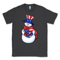 Smoke Patriotic snowman 4th of july Classic Tee - HowdyJamesFarm