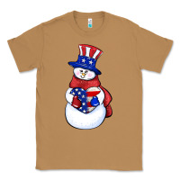 Toasted Coconut Patriotic snowman 4th of july Classic Tee - HowdyJamesFarm