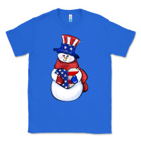 True Royal Patriotic snowman 4th of july Classic Tee - HowdyJamesFarm