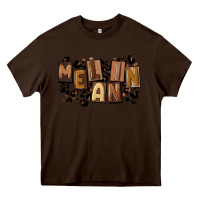 Chocolate Brown melanin with leopard Heavy Core Tee - CowGirlArtShop