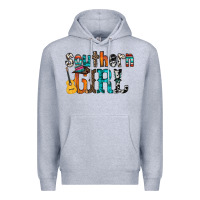 Heather Grey southern girl Premium Hoodie - RacoonDesign