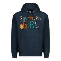 Navy southern girl Premium Hoodie - RacoonDesign