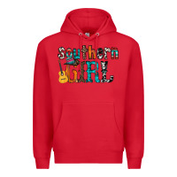 Red southern girl Premium Hoodie - RacoonDesign