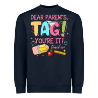 Navy dear parents tag youre it teacher Heavyweight Sweatshirt - JahusDesignShop