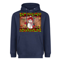 Navy snowman Christmas Heavyweight Hoodie - JahusDesignShop
