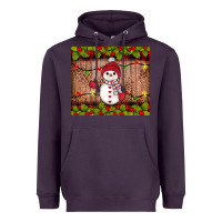 Plum snowman Christmas Heavyweight Hoodie - JahusDesignShop