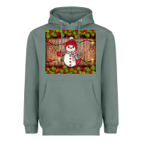 Sage snowman Christmas Heavyweight Hoodie - JahusDesignShop