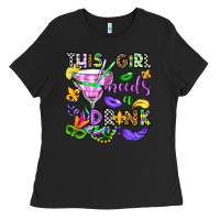 This Girl Needs A Drink Ladies Tee | Teevron