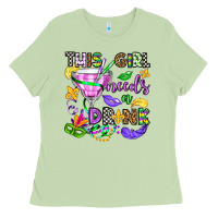 Matcha this girl needs a drink Ladies Tee - OliviaCreatesArt