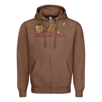Chestnut teach love inspire leopard Zipper Hoodie - AdoDesignShop