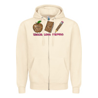 Sandshell teach love inspire leopard Zipper Hoodie - AdoDesignShop