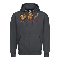 Smoke teach love inspire leopard Zipper Hoodie - AdoDesignShop