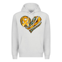 Childhood Cancer Awareness Heart Premium Hoodie | Teevron