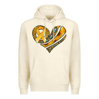 Sandshell childhood cancer awareness heart Premium Hoodie - Jasminsmagicworld