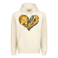 Tofu childhood cancer awareness heart Premium Hoodie - Jasminsmagicworld