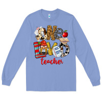 Colony Blue One Loved Teacher Long Sleeve Tee - FaDigitalArtStudio