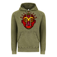 Vintage Olive african masks 2 Vintage Hoodie - BundleAndBundleShop