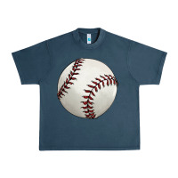 Midnight Navy baseball ball Urban Heavy Tee - FaDigitalArtStudio