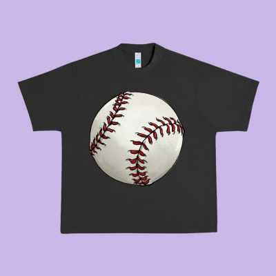 Baseball Ball Urban Heavy Tee Designed By Fadigitalartstudio