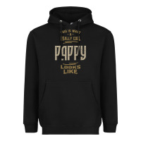 Black Really Cool Pappy Heavyweight Hoodie - artisFamous