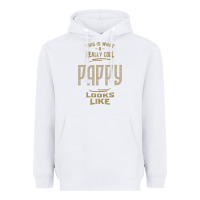 White Really Cool Pappy Heavyweight Hoodie - artisFamous