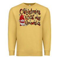 Antique Gold christmas with my gnomies Premium Sweatshirt - JahusDesignShop