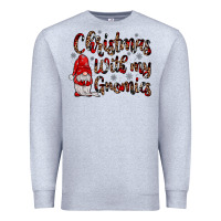 Heather Grey christmas with my gnomies Premium Sweatshirt - JahusDesignShop