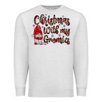 Oatmeal Heather christmas with my gnomies Premium Sweatshirt - JahusDesignShop