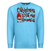 Ocean Blue christmas with my gnomies Premium Sweatshirt - JahusDesignShop