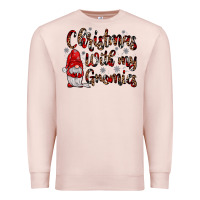 Pale Pink christmas with my gnomies Premium Sweatshirt - JahusDesignShop