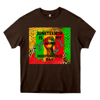 Chocolate Brown juneteenth is my independence day Heavy Core Tee - CowGirlArtShop