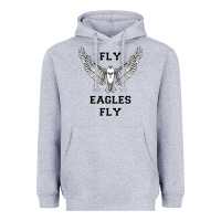 Heather Grey fly eagles fly philadelphia Heavyweight Hoodie - artisFamous