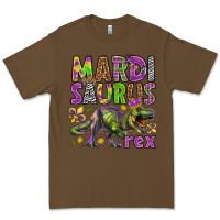 Cacao Mardi Saurus Rex Premium Tee - HowdyJamesFarm