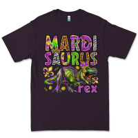 Plum Mardi Saurus Rex Premium Tee - HowdyJamesFarm