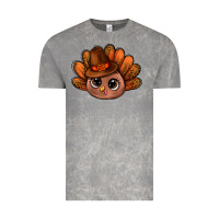 Cloud Rock turkey and leopard pattern and thanksgiving hat bbs Vintage Tee - BundleAndBundleShop