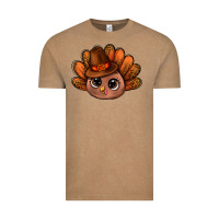 Vintage Coffee turkey and leopard pattern and thanksgiving hat bbs Vintage Tee - BundleAndBundleShop