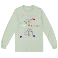 Matcha Just A Girl Who Loves Elephants Long Sleeve Tee - Bettercallsaul