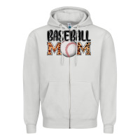 Dove Grey baseball mom Zipper Hoodie - AdoDesignShop