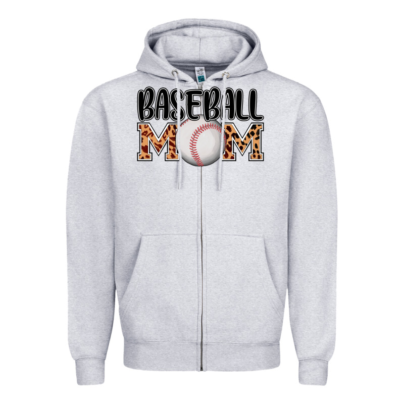 Baseball Mom Zipper Hoodie by AdoDesignShop | Teevron
