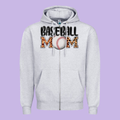 Baseball Mom Zipper Hoodie Designed By Adodesignshop
